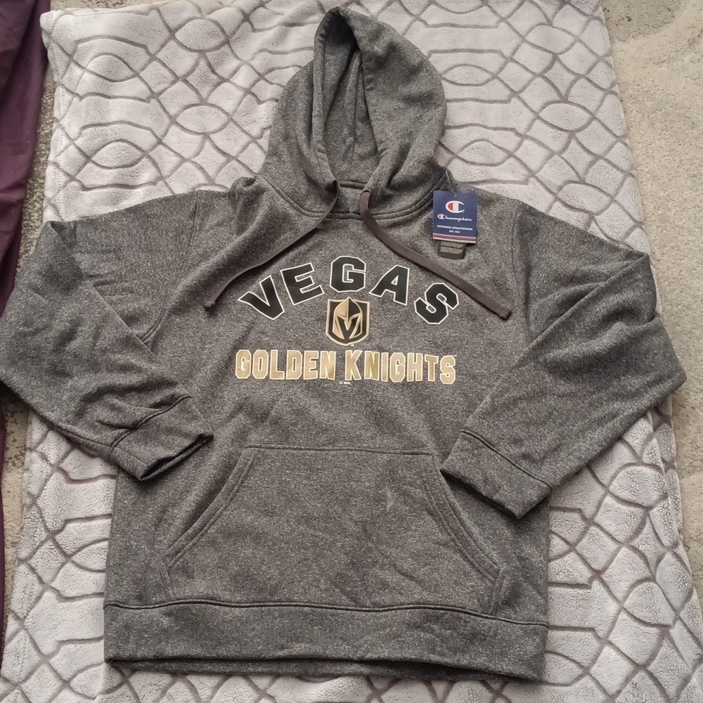 Champion Gray Vegas Golden Knights Hoodie - Size Medium
